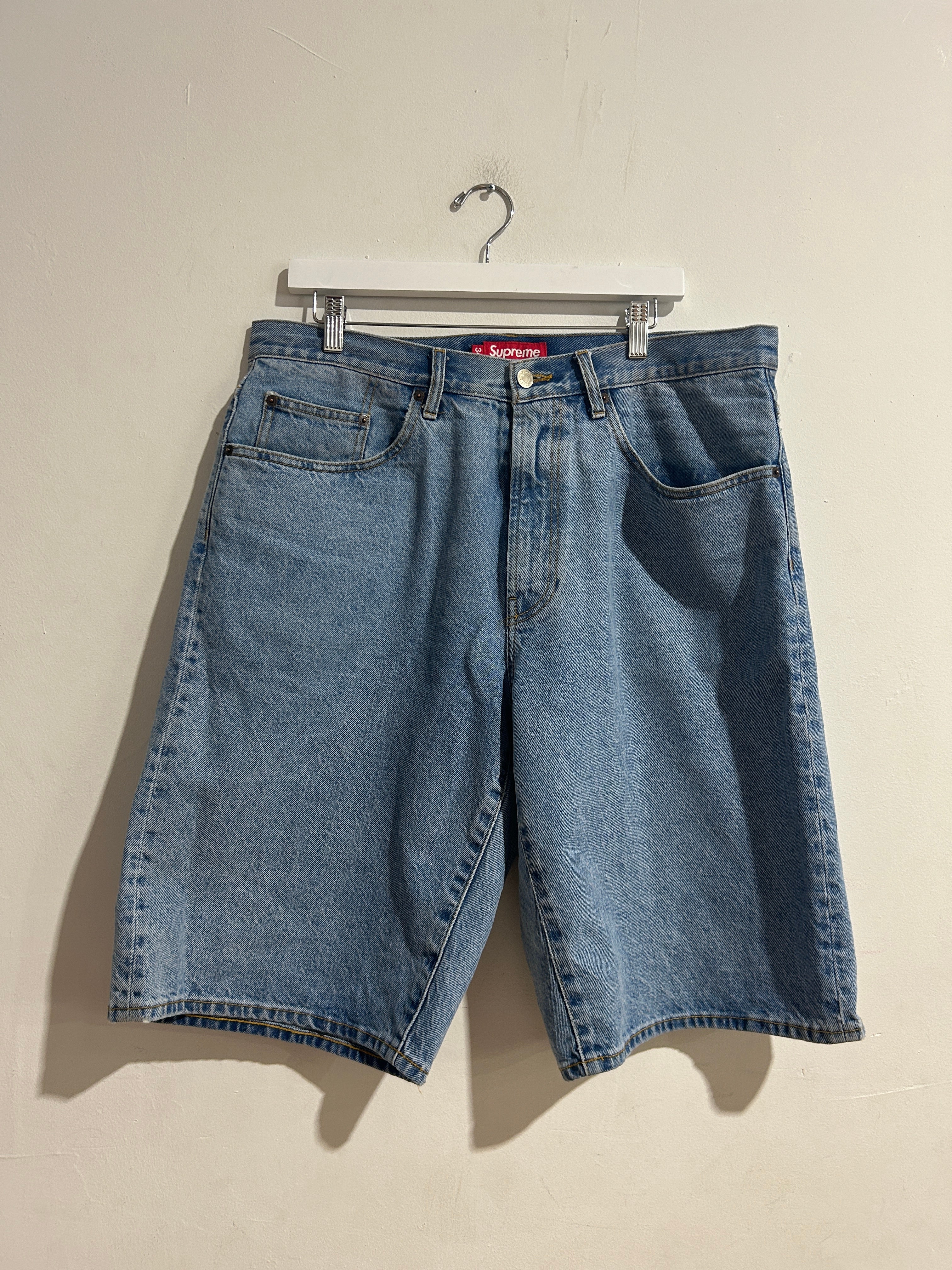 SUPREME BAGGY WASHED DENIM INDIGO SIZE 34 PREOWNED | dva percent
